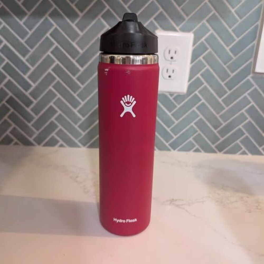Hot pink hydro flask thermal container 24 oz